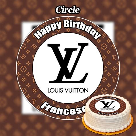 louis vuitton edible cake topper.